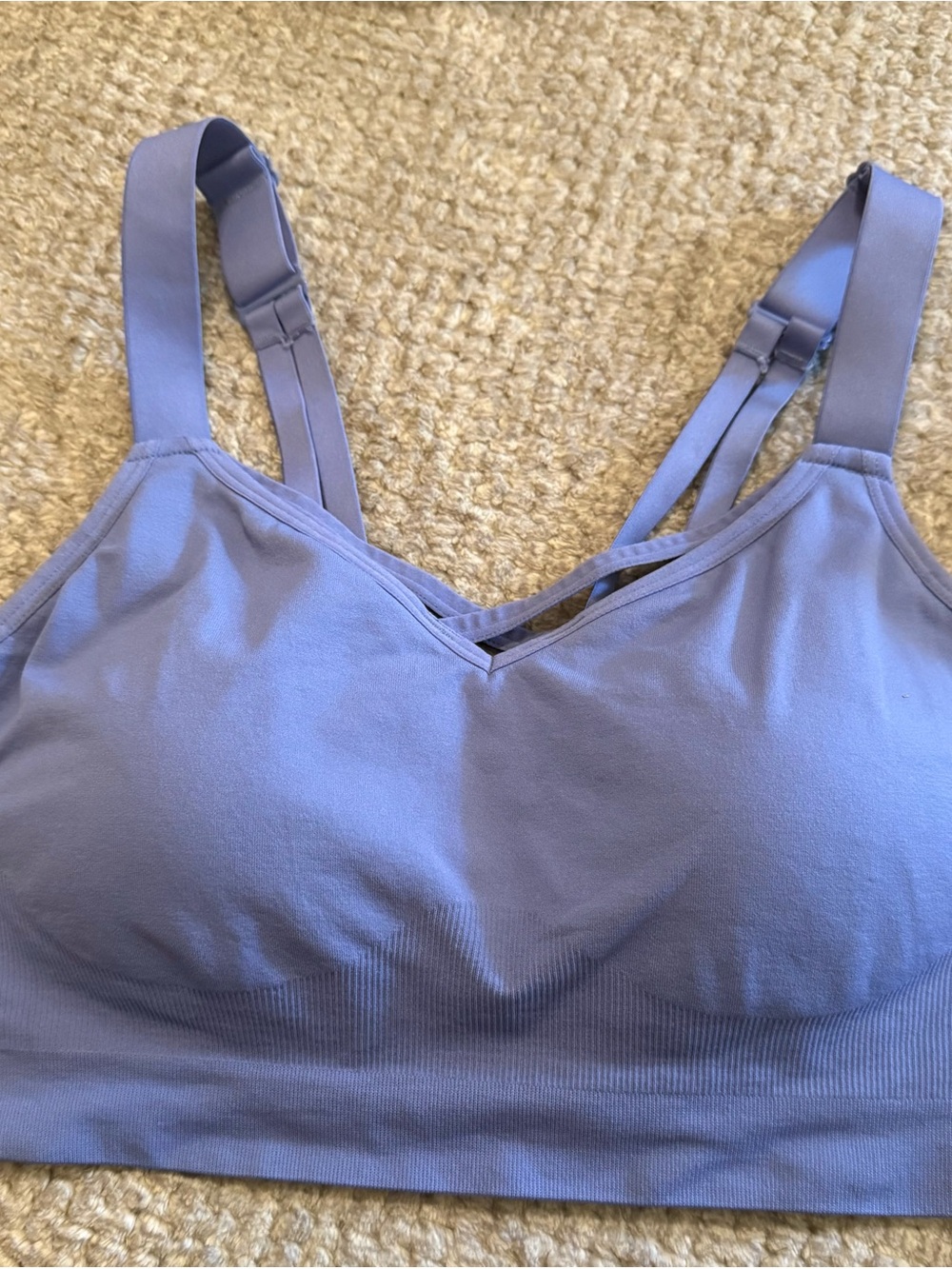 Women's Seamless Comfort Bralette - Pink, Lavender & Deep Plum Cacique 14/16 - Picture 5 of 6